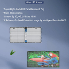 유리에 실내 G3.91-7.82 투명 LED 디스플레이 쉬운 마운트 용 블랙 또는 화이트 프레임