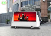 옥외 P8 SMD 풀 컬러 트럭에 의하여 거치되는 지도된 전시 광고, 지도된 이동할 수 있는 디지털 방식으로 광고 표시 트레일러