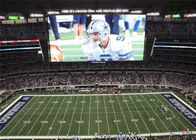 언론을 위한 P10 스포츠 경기장 LED 화면과 공개 행사를 광고하는 것