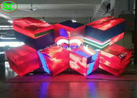 가동 가능한 DJ는 부스를 위한 P5 발광 다이오드 표시 패널 3D 디스코 RGB 영상을 상연합니다