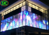 상점가 유리 정면을 위한 높은 투명한 LED 스크린 P10.41 풀 컬러