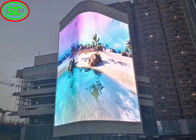 고해상 6mm 화소 LED 스크린 P6를 광고하는 옥외 다 매체 풀 컬러 높은 광도 방수 곡선