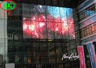 투명한 LED 스크린 P3.91 상업 광고 유리창 전시 실내 투명한 지도된 전시 화면