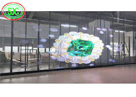 조정할 수 있는 밝기 투명한 LED 제품 실내 P3.91-7.8125  투명한 주도하는 화면