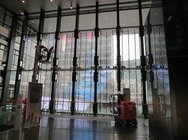 아드베르트이징을 위한 투명한 주도하는 영화 실내 P3.91 투명한 탄력적 LED 디스플레이 hd 투명한 LED 디스플레이 스크린