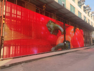 투명한 실내 투명한 LED 디스플레이 풀 컬러 주도하는 광고하는 스크린 벽 P3.91