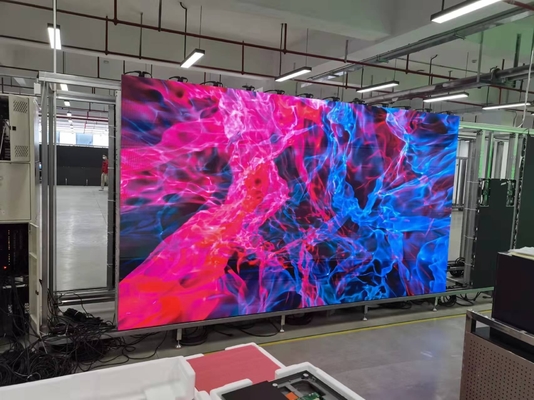 스튜디오 매장 공항을 위한 P3 HD 풀 컬러 고정된 실내 LED 디스플레이 큰 화면