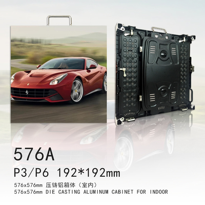 P3 실내 임대는 알루미늄 내각 4K 결의안 IP43을 던지는 화면 다이를 이끌었습니다