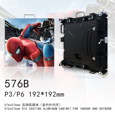 P3 실내 임대는 알루미늄 내각 4K 결의안 IP43을 던지는 화면 다이를 이끌었습니다