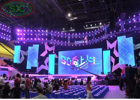 실내 P391 LED 스크린 렌탈 풀 컬러 LED 디스플레이, 3 in 1 SMD 2121 LED 타입 및 391mm 픽셀 피치로 선명한 시각 효과 제공
