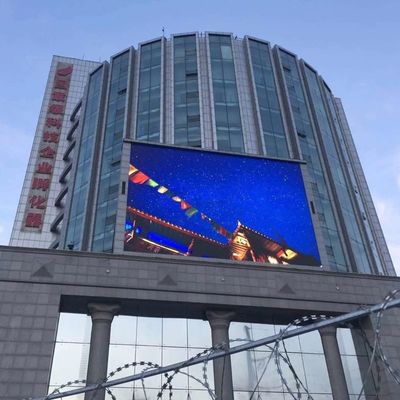 야외 p10 7000 밝기 전체 넓은 볼거리를 가진 컬러 LED 디스플레이 야외 광고판 디자인