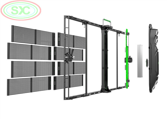 AC100-240V 60Hz 입력 투명 LED 디스플레이 스크린 실내 광고 비디오 디스플레이 기능 3-5 년 보증