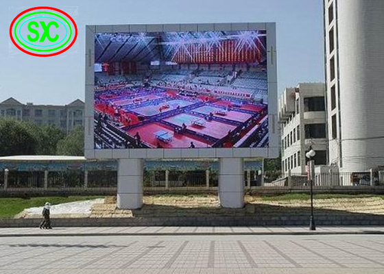 상업적인 광고 방송을 위한 칼럼과 안티-UV 전면컬러 야외 P6 LED 빌보드