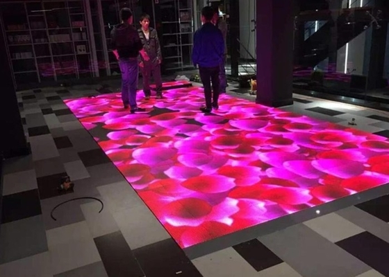 중국 SMD3535 사운드 액티브 DJ LED 디스코 댄스 플로어 따뜻한 흰색 빔 패널