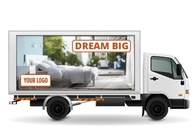 이끌린 HD P3 옥외 광고 모바일 트럭은 방수 디지털 광고판을 드러냅니다