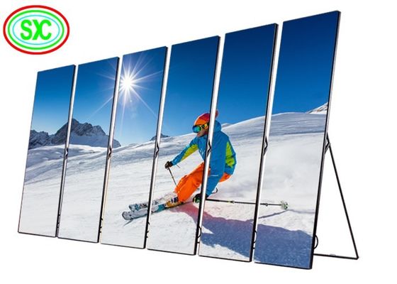 쇼핑몰을 위한 현명한 P2 가는 주도하는 포스터 디스플레이 640mmx1920mm 실제 화면 크기