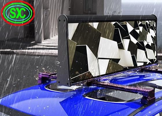 야외 풀 컬러 더블 사이드 택시 P5 광고 LED 디스플레이 자동차 지붕 표지판 방수