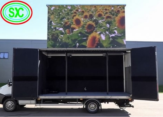 야외 방수 P10 가벼운 무게 트레일러 모바일 트럭 고화질 LED 광고 화면