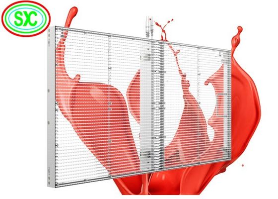 P3.91-7.82mm 투명 LED 스크린 실내 1500nits SMD 비디오 월