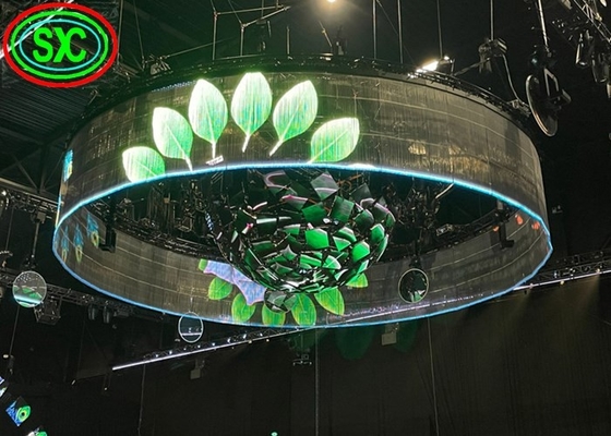P4 실내 높은 정의 1에서 가동 가능한 곡선 LED 게시판 RGB 3