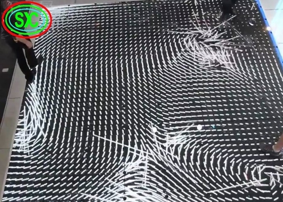 결혼식을 위한 휴대용 상호 작용하는 3D 영상 LED 댄스 플로워 임대 전시