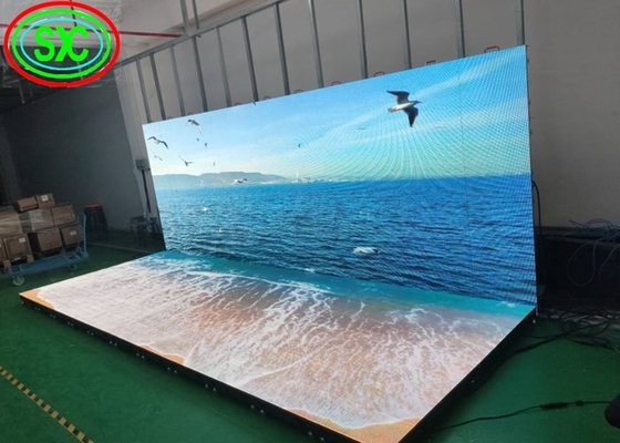 디스코 웨딩 파티용 휴대용 비디오 벽 댄스 바닥 패널 LED 스크린