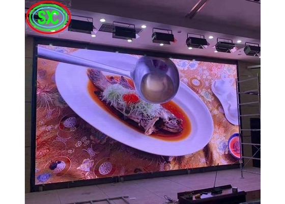 P3.91 스마트 텔레비전 화면 모듈 크기 250X250mm 실내 임대는 화면 고정 설치를 이끌었습니다