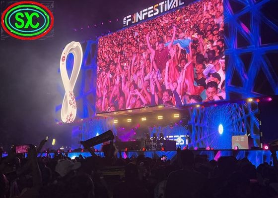 COB P2.5 현수형 LED 디스플레이 다이캐스트 알루미늄 캐비닛 40000 포인트/제곱미터