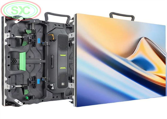 실내 P4.81mm 풀 컬러 LED 비디오 월 스크린 500x1000mm 캐비닛