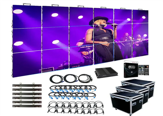 640*640mm p2.5 무대 스크린 패널 렌트 콘서트용 LED 비디오 벽