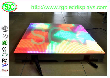 인터랙티브 감수성 매력적인 아크릴 LED 디스코 댄스 플로어 패널 RGB 색상 변경