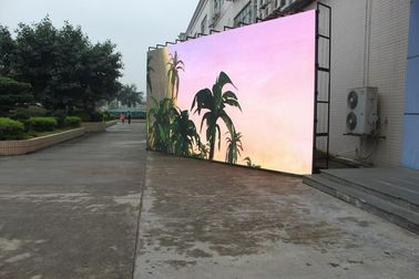 야외 고 밝기 P6 LED 다이 캐스트 알루미늄 스크린, 상업용 풀 컬러 LED 디스플레이