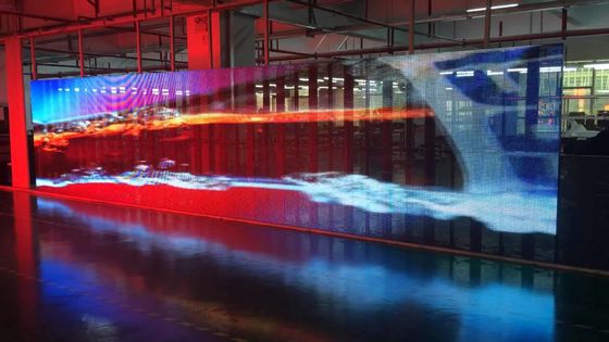 실내외 투명 LED 스크린 P3.91-7.82mm 3000CD 밝기