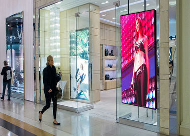 프론트 엔드 유지보수 풀 컬러 LED 디지털 사이니지 사이니지 10mm 픽셀 피치 철 캐비닛
