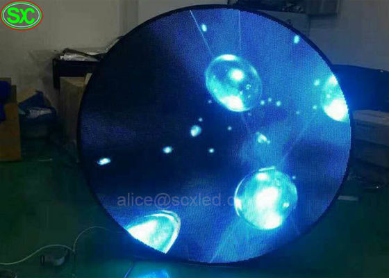 실내 세륨 UL MBI5124 IC를 가진 P 4 둥근 예리한 영상 광고 LED 스크린