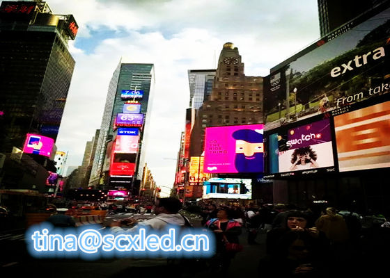 P10 옥외 LED 광고 스크린 10mm 픽셀 피치 IP65 방수