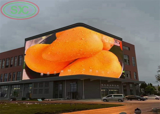 8mm 픽셀 피치 H 160 V 140 관점 요구 사항에 대한 야외 마케팅 표시