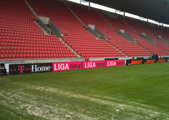 야외 풀 컬러 P10 SMD 상업 광고 축구 경기장 둘레 LED 디스플레이 스크린