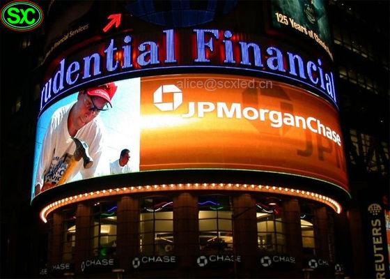 잘 고정된 디지털 방식으로 P4 RGB LED 커튼 전시, 방수 구부려진 LED 벽 IP65