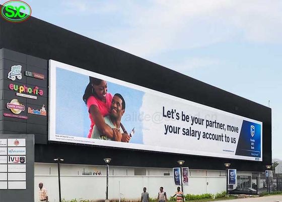 P10 고해상 광고 풀 컬러 LED는 방수 IP65를 가립니다