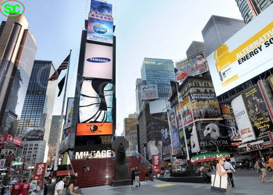 P16 P8 주도하는 스크린 옥외 광고는 IP65 3년 보증을 방수 처리합니다