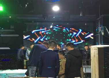 고 밝기 P6 임대 전색 LED 디스플레이 다이 캐스트 알루미늄, 64x32 점
