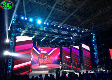 렌터 스크린 커브 LED 디스플레이 모듈 4.81mm 픽셀 피치 500x500mm 캐비닛