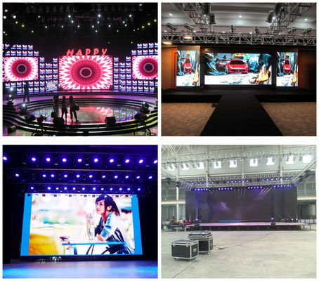 COB 실내 P2 높은 LED 화면 밝기 1500 니트 3840Hz 4G 제어 다이 가스팅 알루미늄