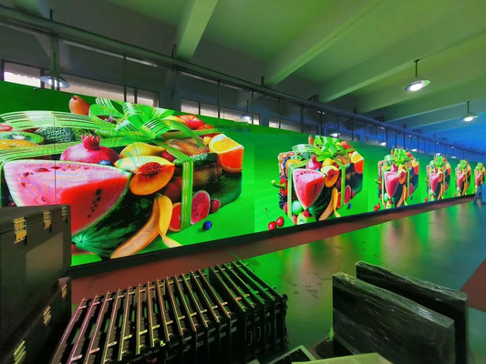 임대 RGB 스테이지 LED 스크린 실내 LED TV 벽 소음 없는 62500점/평방미터