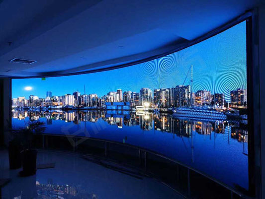 실내외 P3.91 임대 LED 디스플레이 500x500mm IP65 비디오 벽 캐비닛