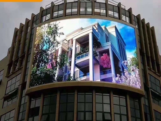 풀 컬러 아웃도어 방수 LED 디지털 사이니지 플렉서블 HD 모자이크 없는 아웃도어 풀 컬러 LED 디스플레이