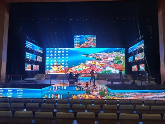 HD 야외 LED 렌터 스크린 풀 컬러 P6 SMD3535 960mm X 960mm 광고 LED 스크린