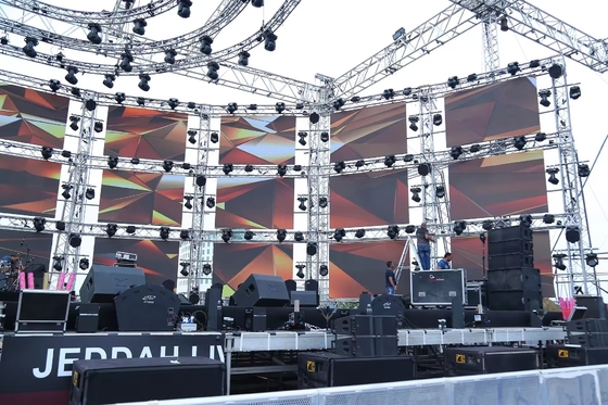 풀 컬러 P3 LED 스테이지 스크린 임대 LED 스크린 고정 사용 3 년 보증