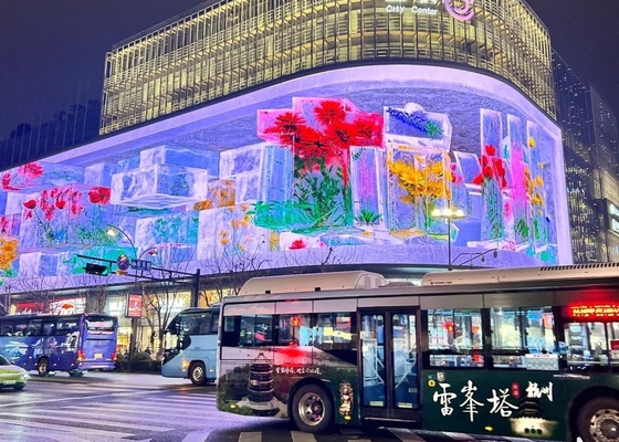 P8 방수 전색 LED 곡선 디스플레이 / 유연 LED 커튼 디스플레이